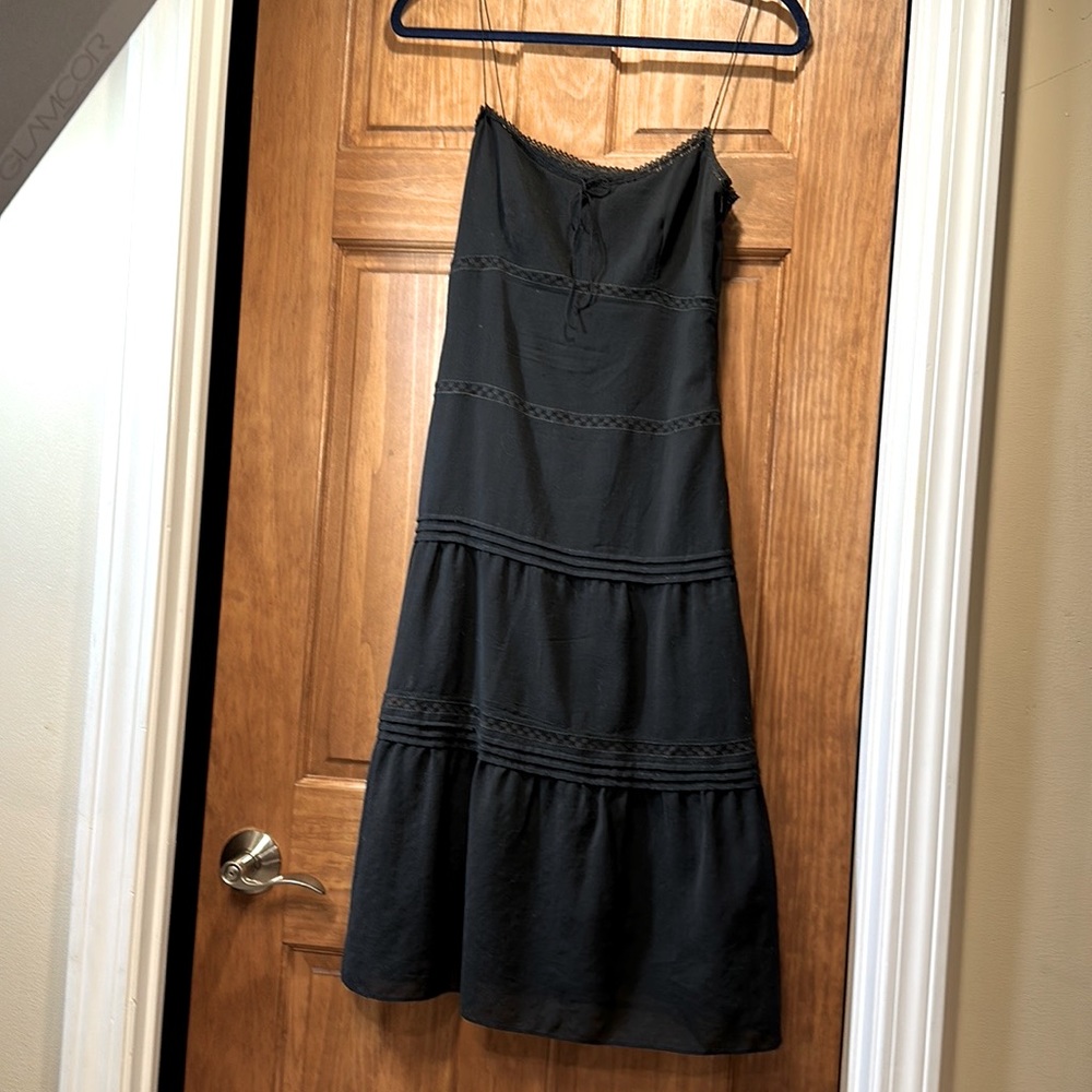Ellie Tahari delicate lace wool pleated sundress